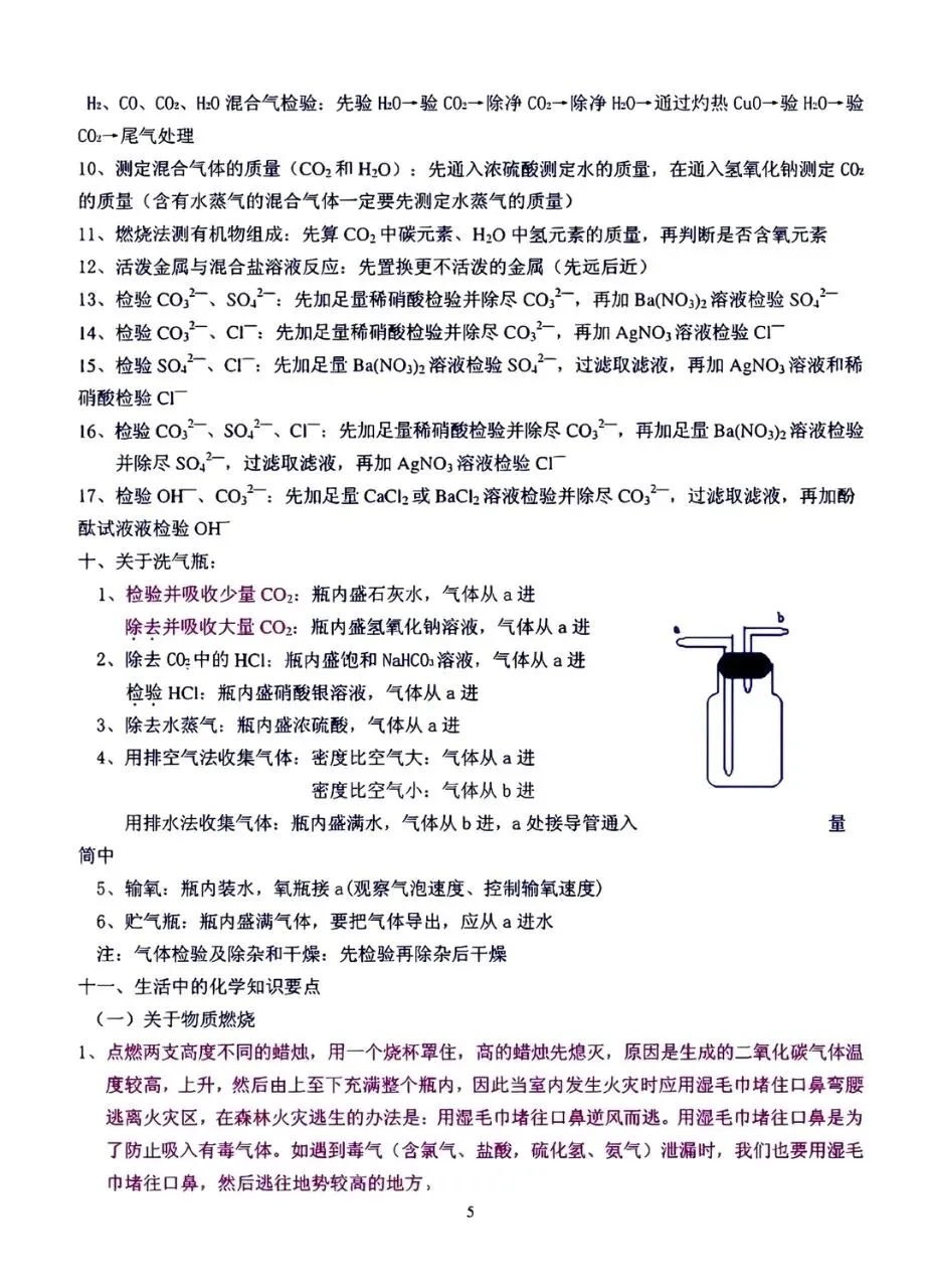 中考化学考点总结-第5张图片-四季读书网