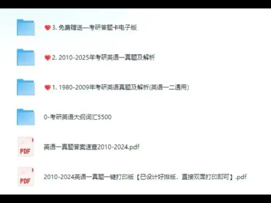 2026考研英语一/二历年真题及答案解析-第2张图片-四季读书网