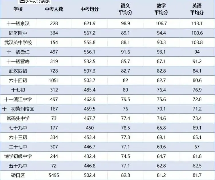2025武汉中考语数外三科均分深度观察:谁才是真正的“六边形战士”?-第5张图片-四季读书网