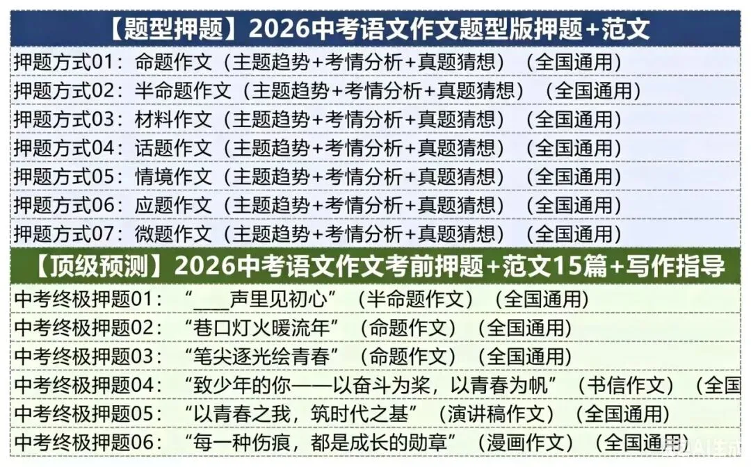 2026中考语文作文押题+押题范文+通过模板.线上兼职免费入职:初中数学录题/各学科网课.换教师群+学科群+家教群.-第3张图片-四季读书网 2026中考语文作文押题+押题范文+通过模板.线上兼职免费入职:初中数学录题/各学科网课.换教师群+学科群+家教群.-第3张图片-四季读书网