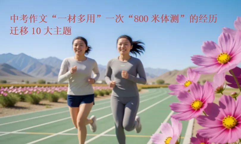 2026年中考作文“一材多用”写作教练:一次“800米体测”的经历迁移10大主题-第2张图片-四季读书网 2026年中考作文“一材多用”写作教练:一次“800米体测”的经历迁移10大主题-第2张图片-四季读书网