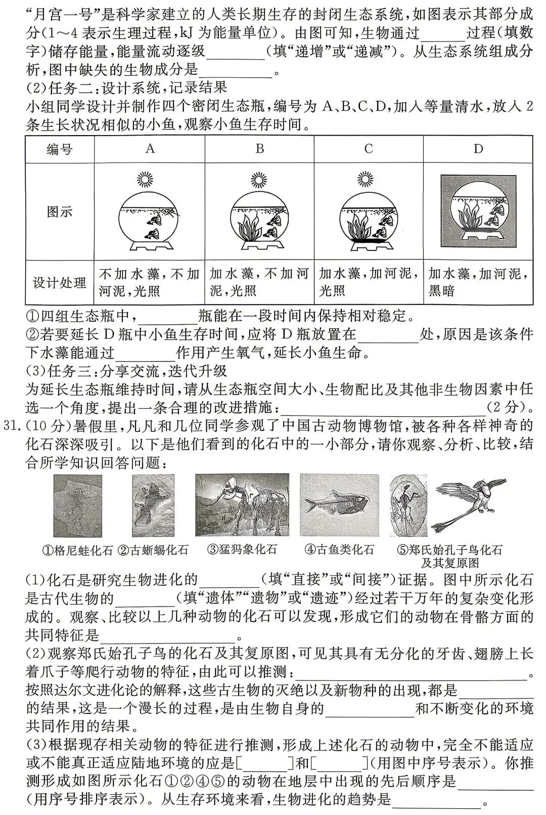模拟试卷:2026年生物中考真题模拟卷|试题-第7张图片-四季读书网 模拟试卷:2026年生物中考真题模拟卷|试题-第7张图片-四季读书网