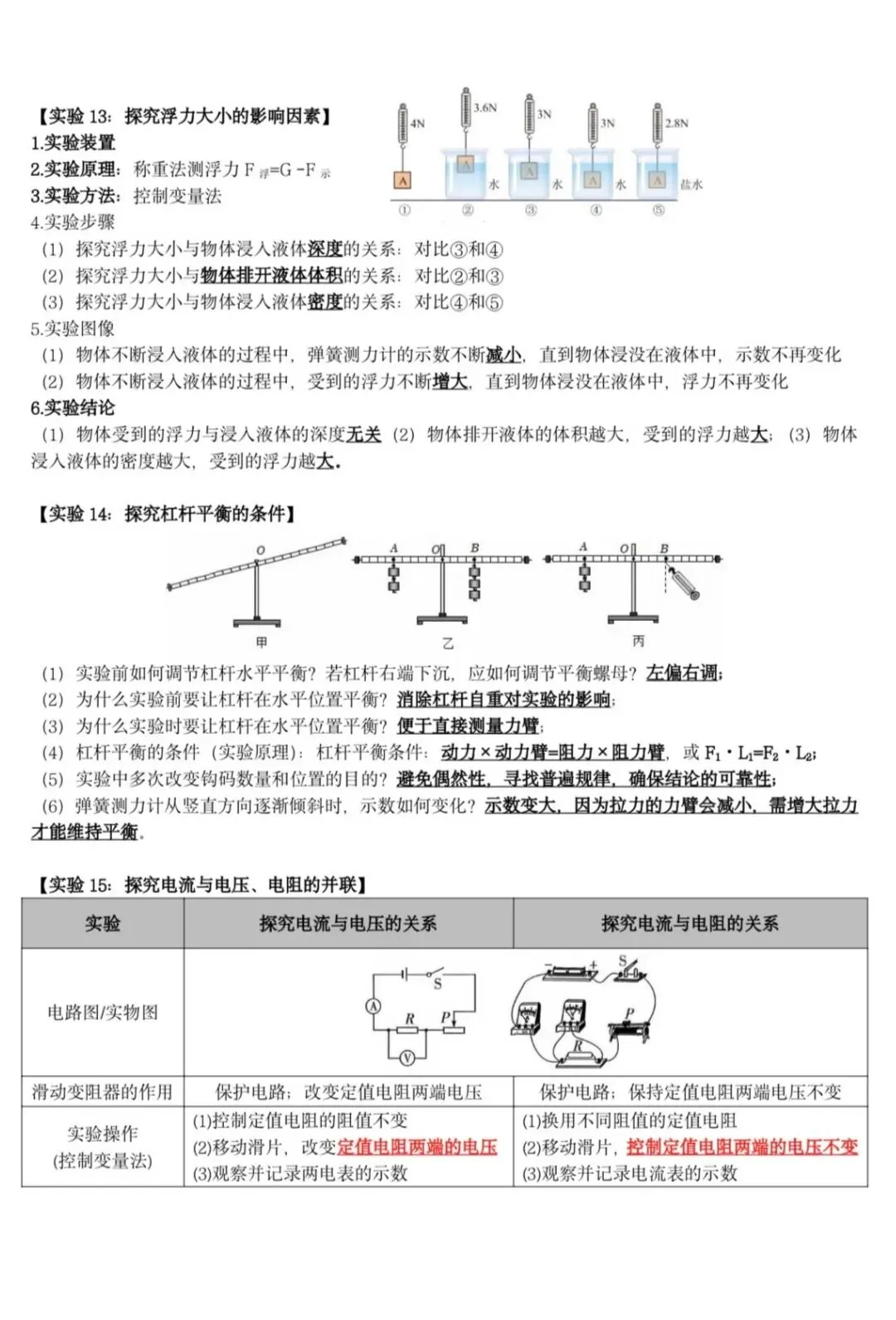 2026初中物理中考实验复习题(默写篇)-第8张图片-四季读书网 2026初中物理中考实验复习题(默写篇)-第8张图片-四季读书网