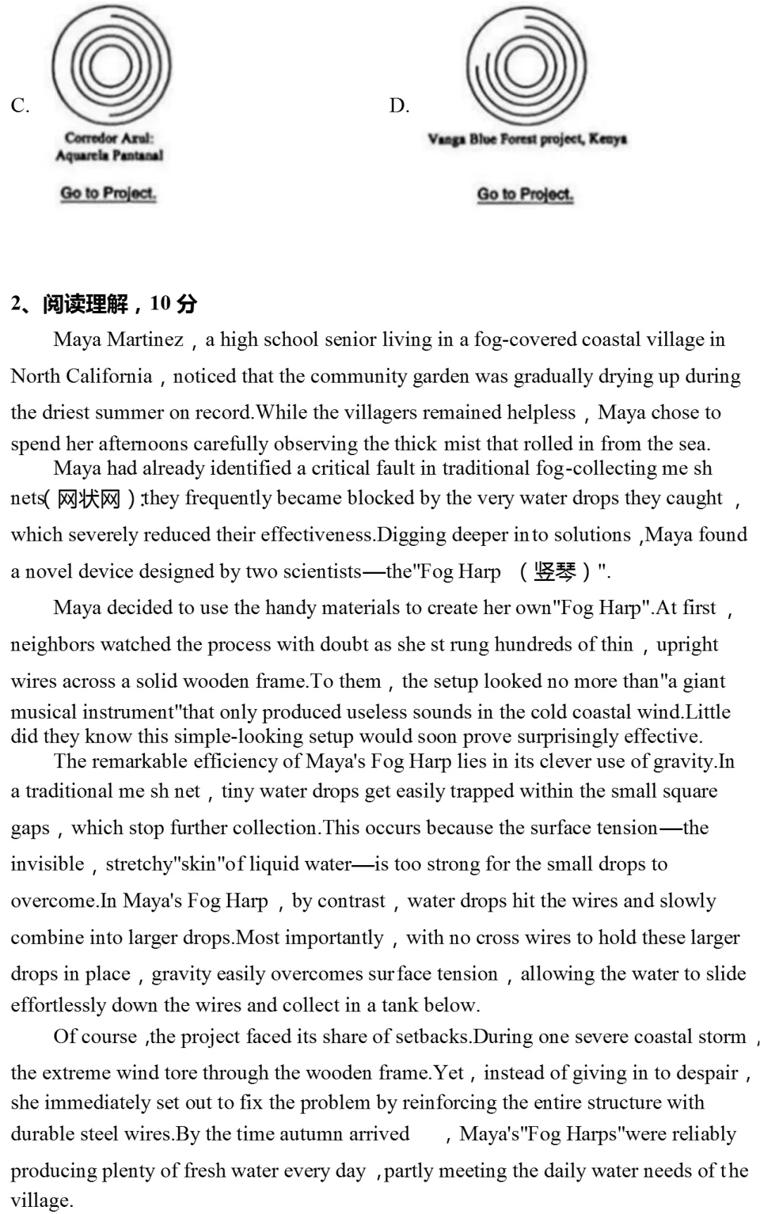 2026年山东省济南市高考英语二模试卷-第3张图片-四季读书网