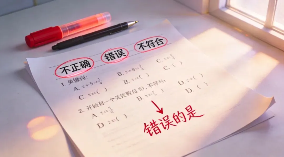 初三生注意:数学试卷上这3个低级错误,一犯至少丢10分-第3张图片-四季读书网