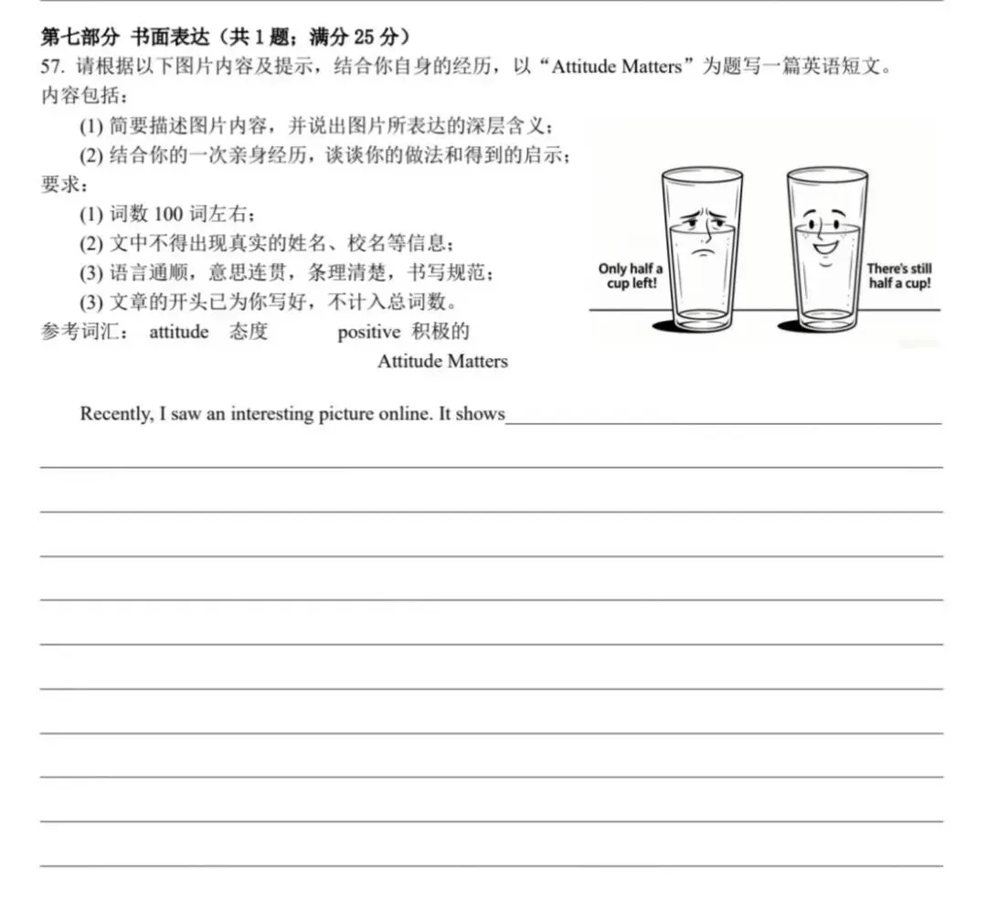 中考英语书面表达压轴哲理类作文!-第2张图片-四季读书网 中考英语书面表达压轴哲理类作文!-第2张图片-四季读书网