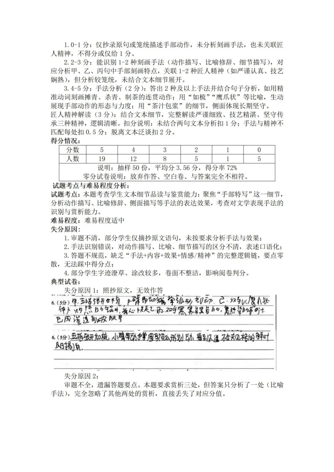 2026年初中学业水平考试第二次模拟语文试卷分析-第13张图片-四季读书网