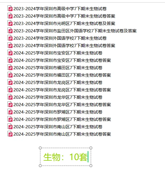 [精品汇总]深圳七年级下学期全科期末真题汇总-第6张图片-四季读书网