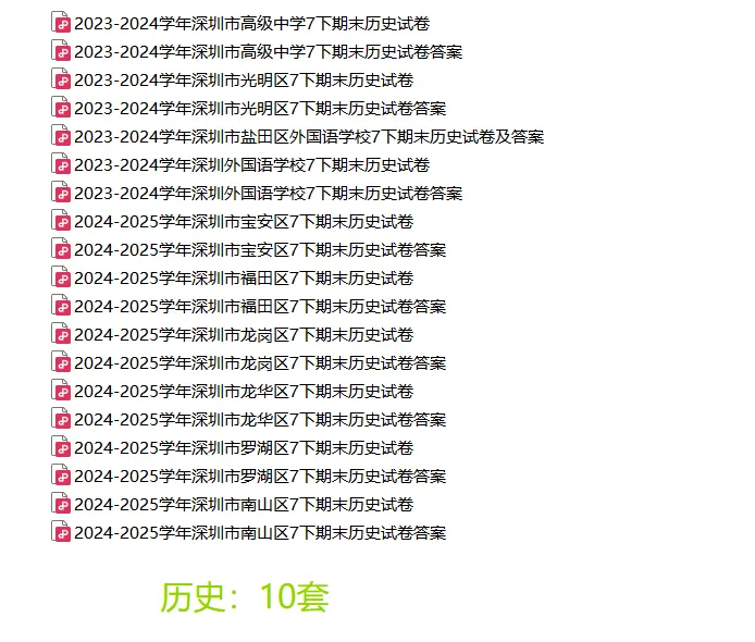 [精品汇总]深圳七年级下学期全科期末真题汇总-第8张图片-四季读书网
