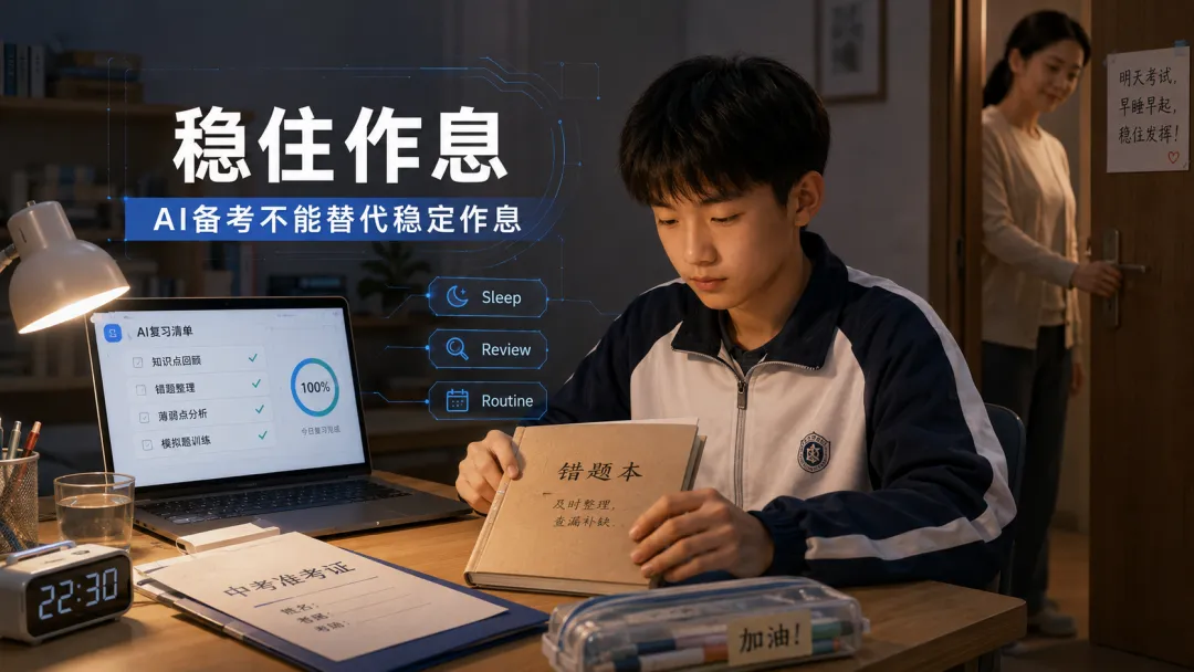 AI备考不能替代稳定作息:中考最后阶段,别用熬夜证明努力-第1张图片-四季读书网 AI备考不能替代稳定作息:中考最后阶段,别用熬夜证明努力-第1张图片-四季读书网