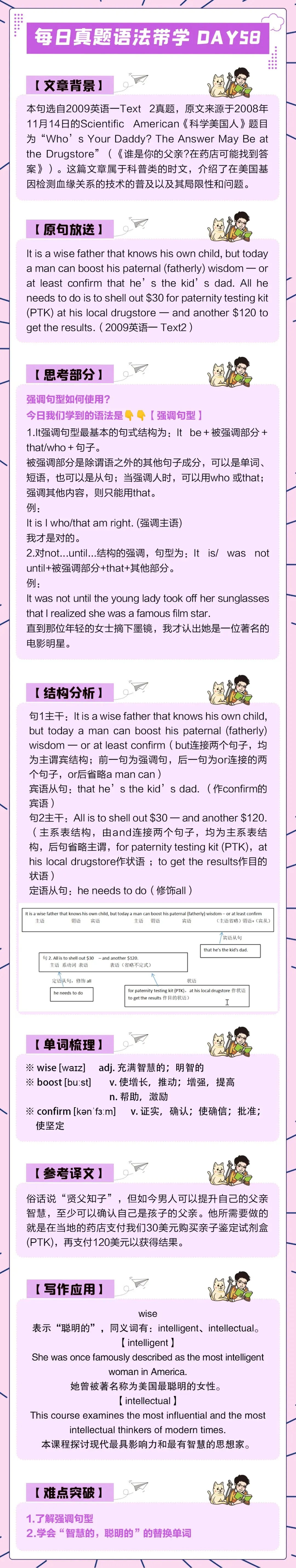 晓艳考研真题语法带学DAY58!芳华待灼,砥砺深耕.-第3张图片-四季读书网