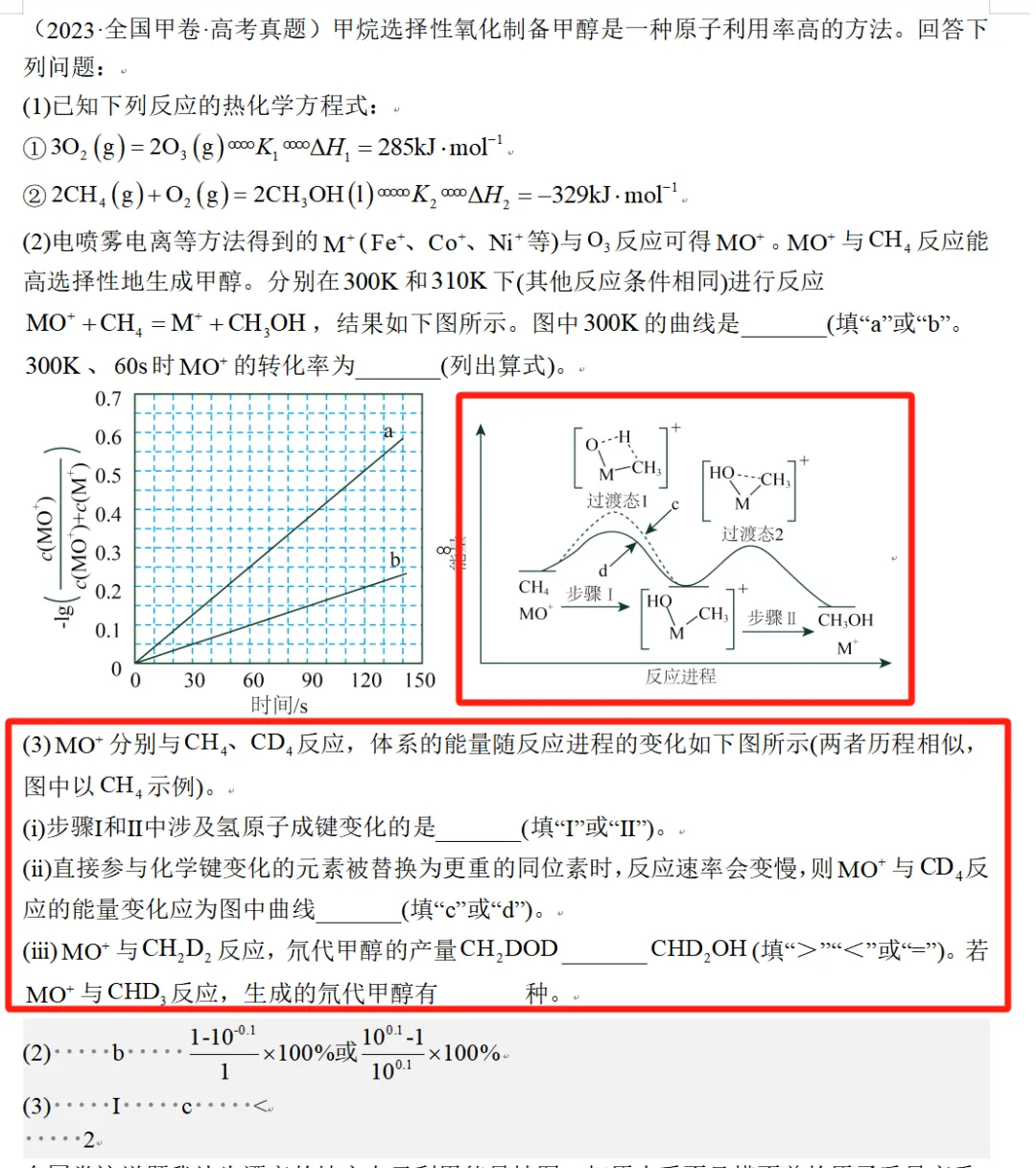 【工作随感】教材到高考真题:同位素示踪与过程性思维的考查-第6张图片-四季读书网 【工作随感】教材到高考真题:同位素示踪与过程性思维的考查-第6张图片-四季读书网