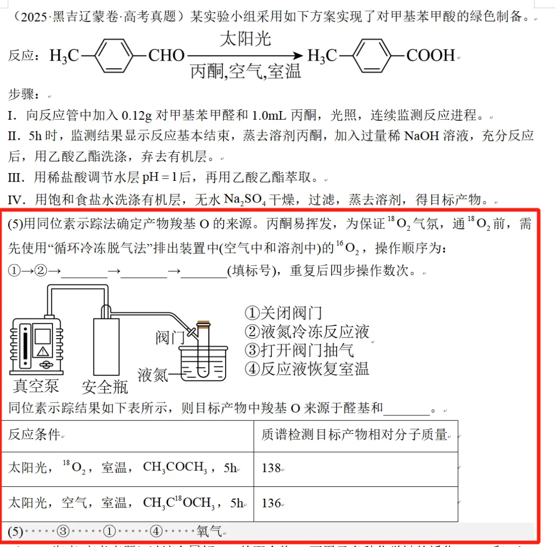 【工作随感】教材到高考真题:同位素示踪与过程性思维的考查-第8张图片-四季读书网 【工作随感】教材到高考真题:同位素示踪与过程性思维的考查-第8张图片-四季读书网