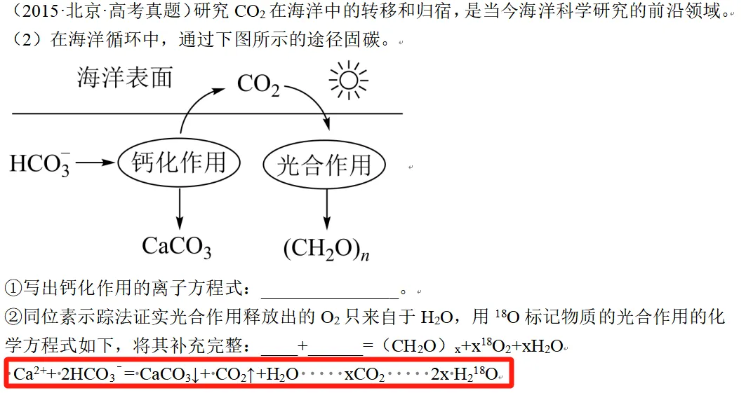 【工作随感】教材到高考真题:同位素示踪与过程性思维的考查-第10张图片-四季读书网 【工作随感】教材到高考真题:同位素示踪与过程性思维的考查-第10张图片-四季读书网