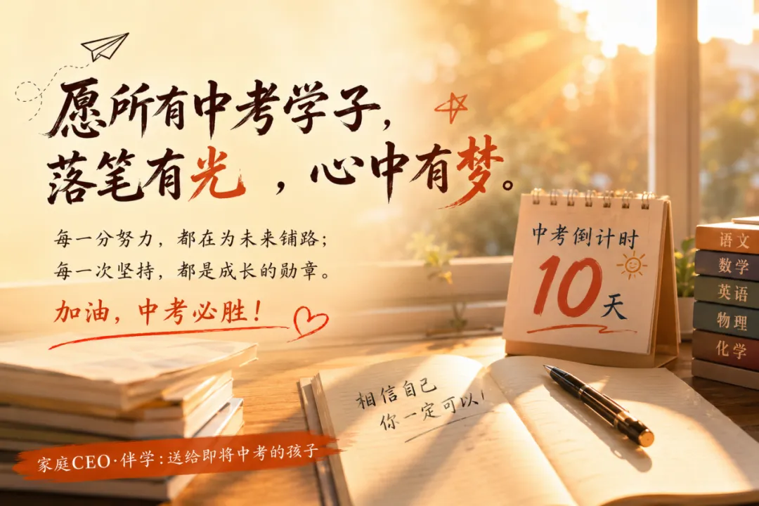 中考倒计时10天-第27张图片-四季读书网 中考倒计时10天-第27张图片-四季读书网