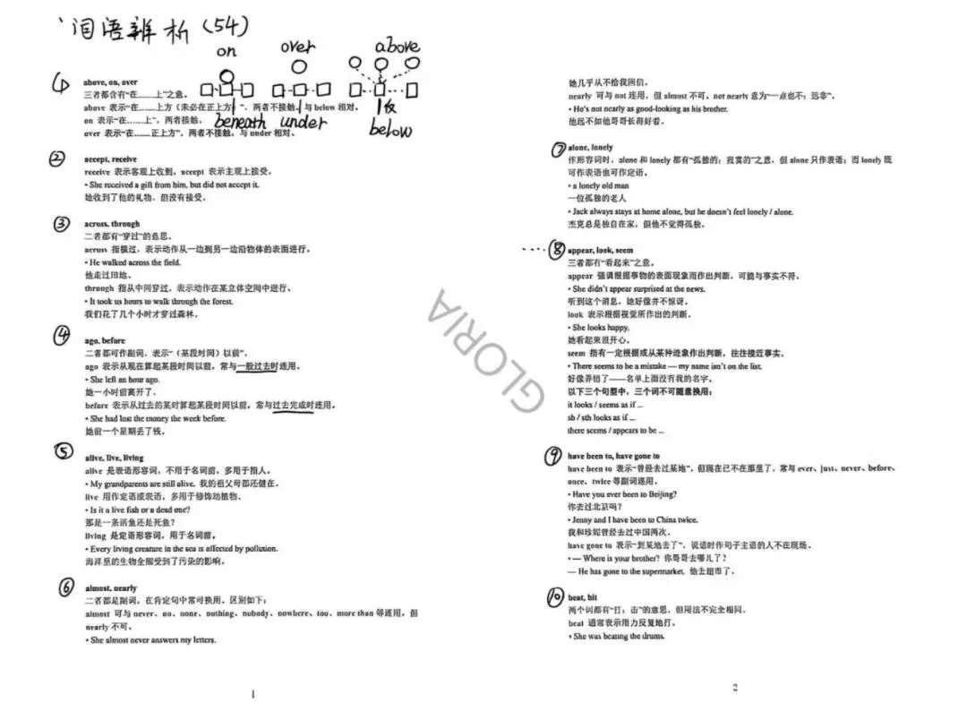 中考词语辨析一(半手cuo版)-第1张图片-四季读书网