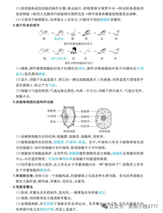 西藏2026年【生物】小中考冲刺生物重点知识||2026生地会考-第3张图片-四季读书网