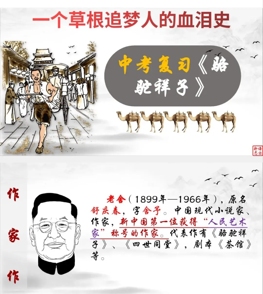 中考复习《骆驼祥子》-第1张图片-四季读书网