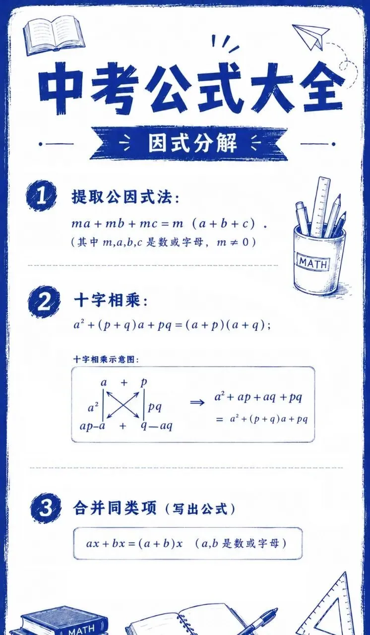 中考公式大全-第5张图片-四季读书网