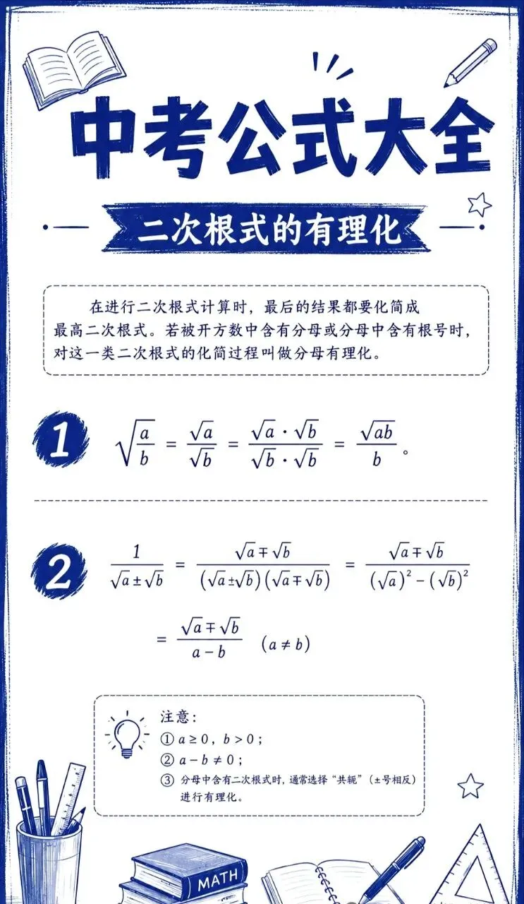 中考公式大全-第16张图片-四季读书网