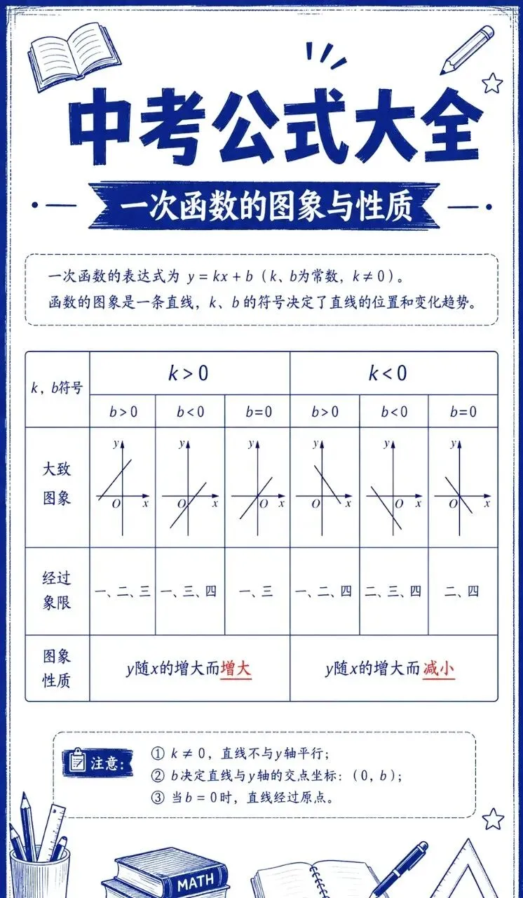 中考公式大全-第19张图片-四季读书网
