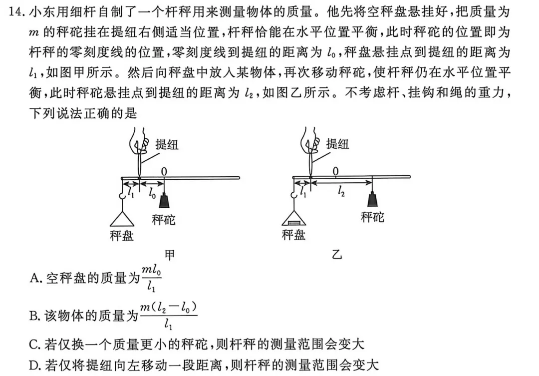 2026东城二模物理试卷分析-第12张图片-四季读书网