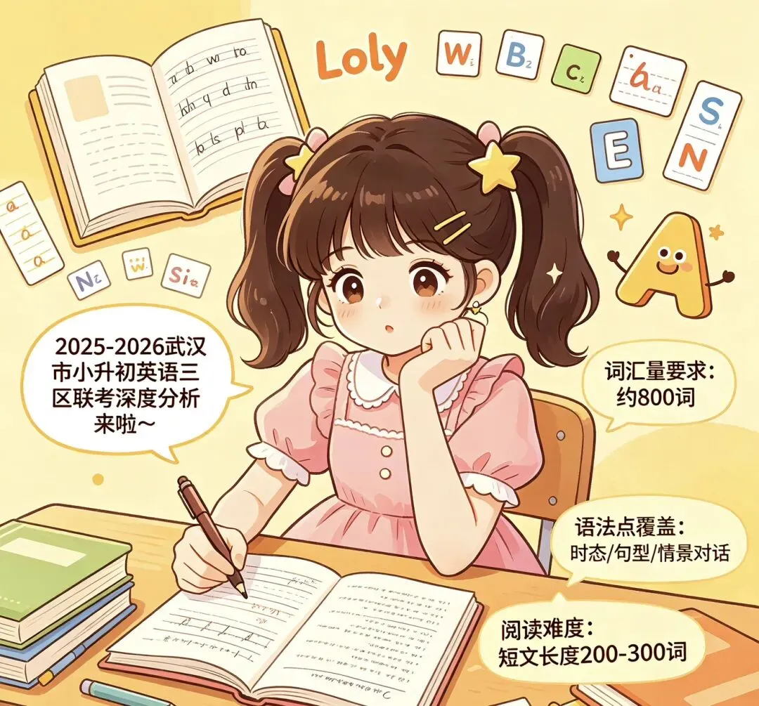 2025-2026武汉市小升初英语真题三区联考深度解析-第1张图片-四季读书网