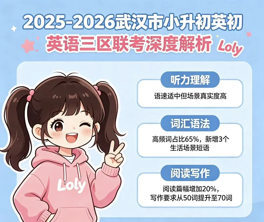 2025-2026武汉市小升初英语真题三区联考深度解析-第5张图片-四季读书网