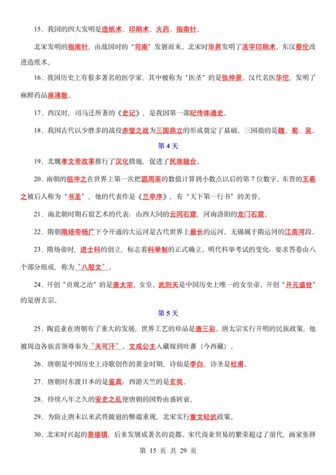 中考历史冲刺,重要考点默写过关,可背诵!-第10张图片-四季读书网 中考历史冲刺,重要考点默写过关,可背诵!-第10张图片-四季读书网