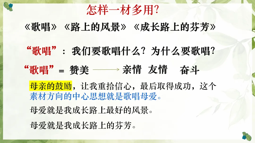 中考作文!一材多用这样讲太棒了!-第14张图片-四季读书网