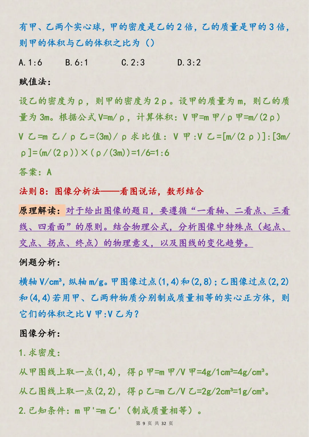 中考物理30条核心法则+模型构建,打印出来背诵,该努力了-第9张图片-四季读书网