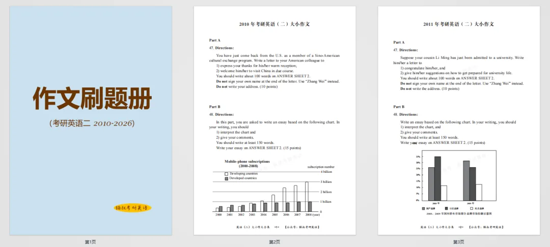 别一套套翻真题了!这份作文刷题册,直接拿去刷 | 考研英语作文资料-第3张图片-四季读书网 别一套套翻真题了!这份作文刷题册,直接拿去刷 | 考研英语作文资料-第3张图片-四季读书网