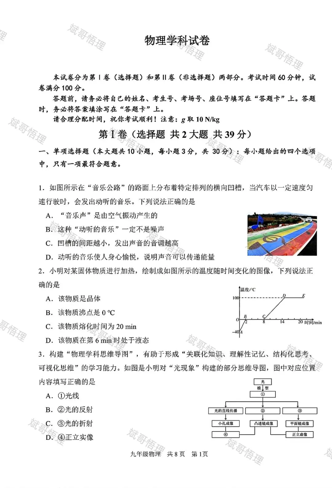 最新南开三模物理真题及答案-第1张图片-四季读书网