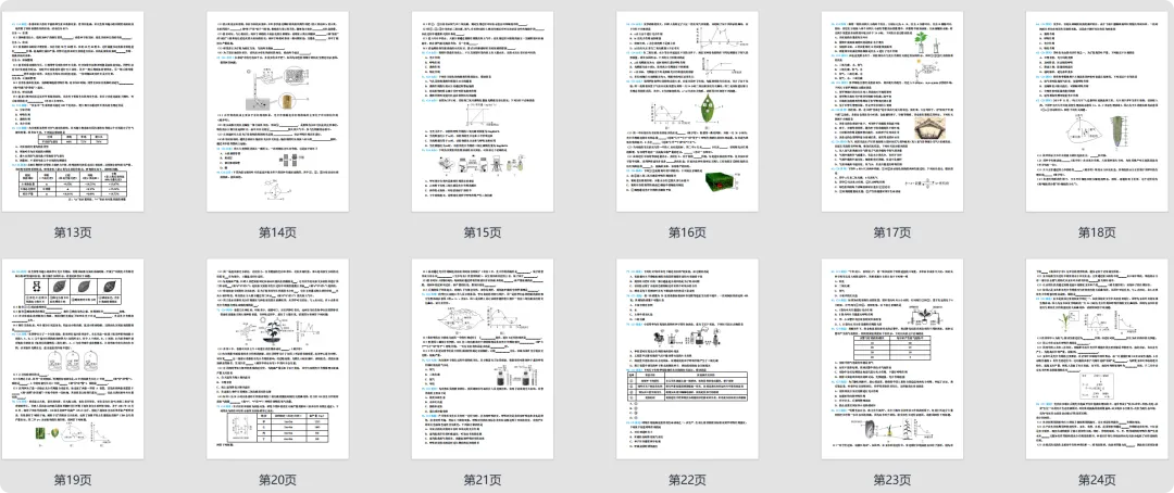 中考生物备考:植物的生活思维导图+必刷真题-第6张图片-四季读书网 中考生物备考:植物的生活思维导图+必刷真题-第6张图片-四季读书网