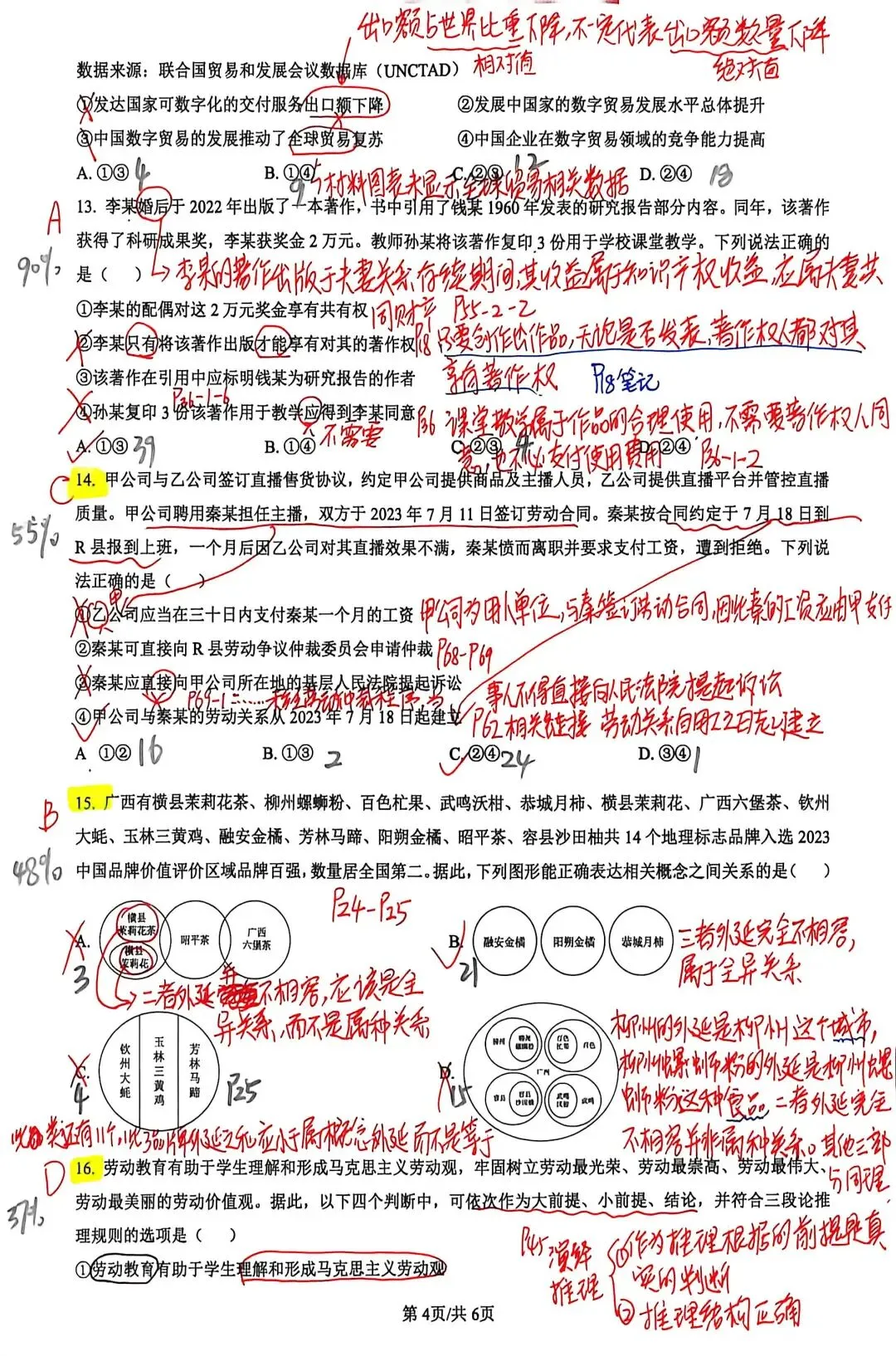 【试题订正】高三政治·2024真题-第5张图片-四季读书网