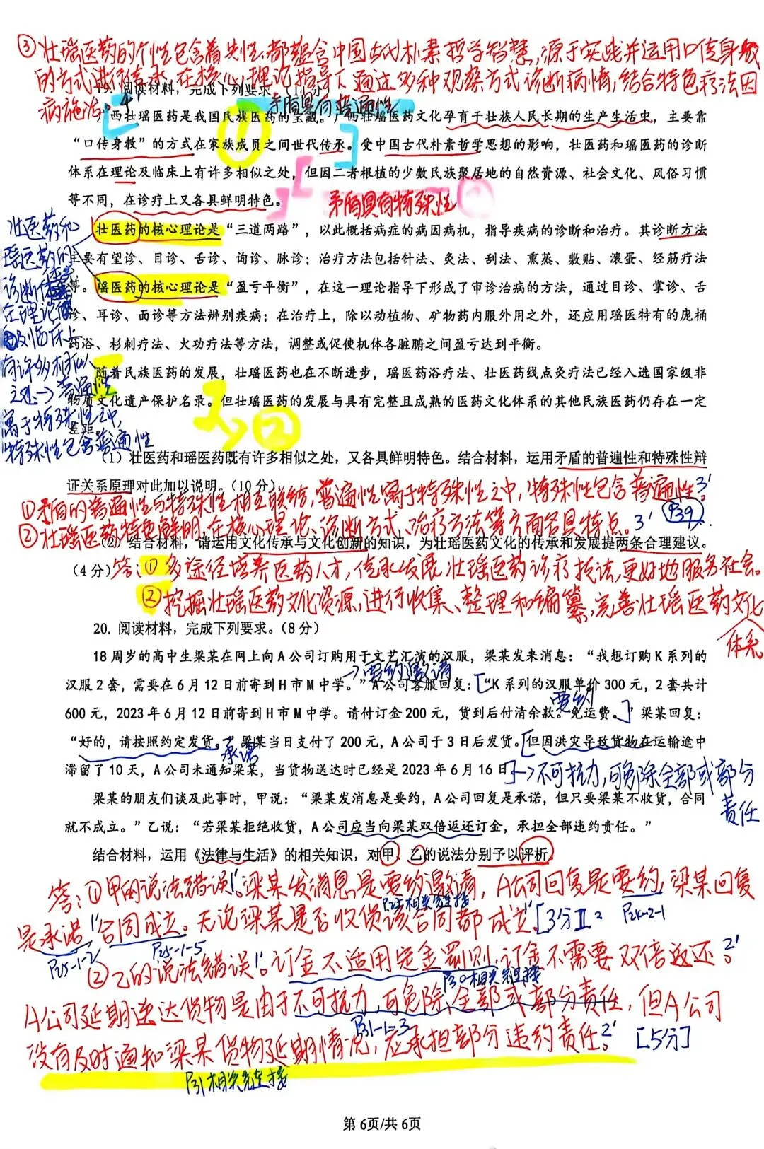 【试题订正】高三政治·2024真题-第7张图片-四季读书网