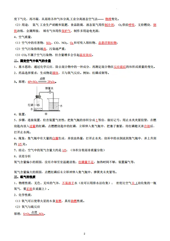 【中考化学逆袭神器】19大专题“填空版+答案版”双剑合璧!速览一遍,考场开挂!-第5张图片-四季读书网 【中考化学逆袭神器】19大专题“填空版+答案版”双剑合璧!速览一遍,考场开挂!-第5张图片-四季读书网
