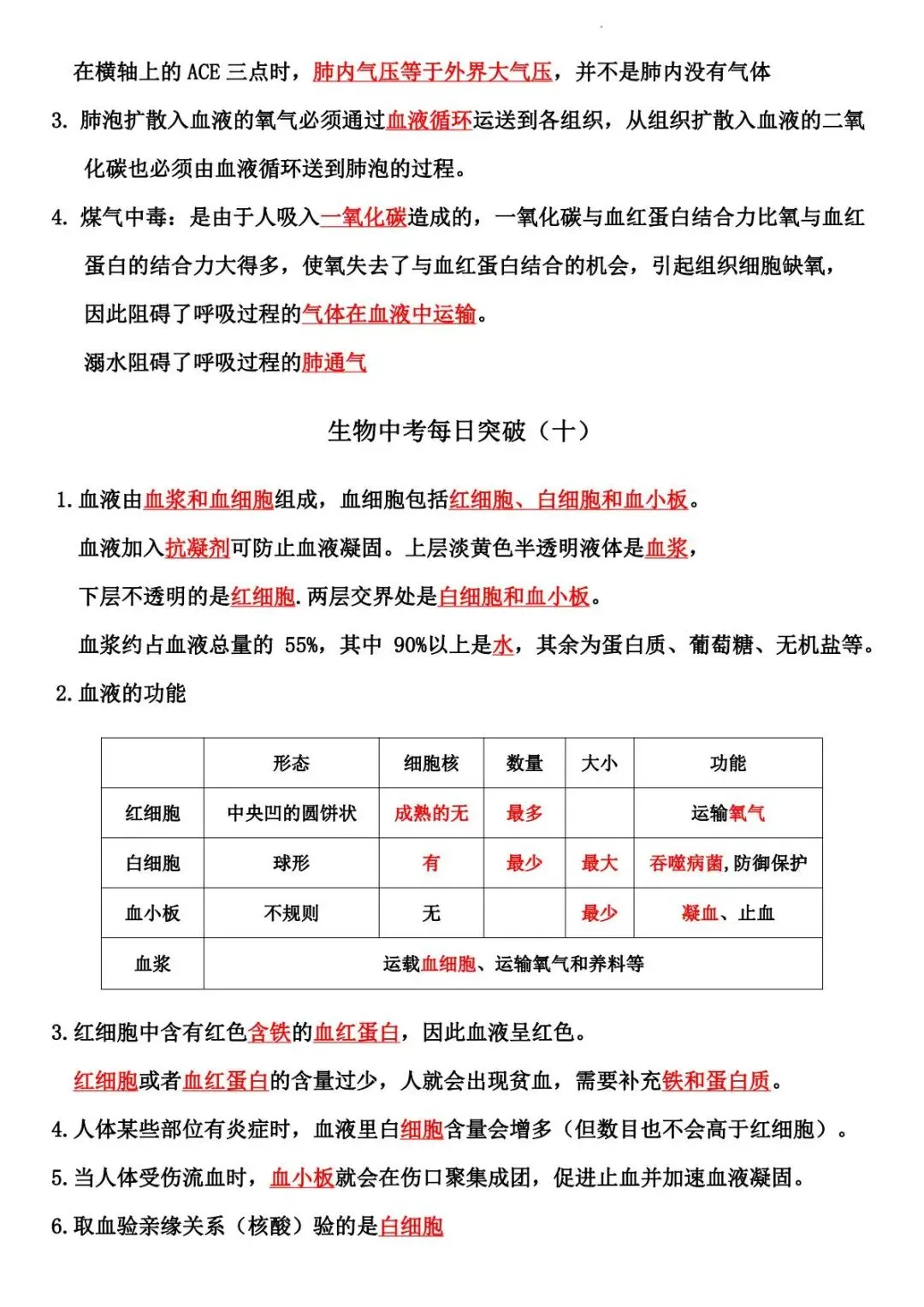 2026 生物中考:每日重点突破训练-第16张图片-四季读书网