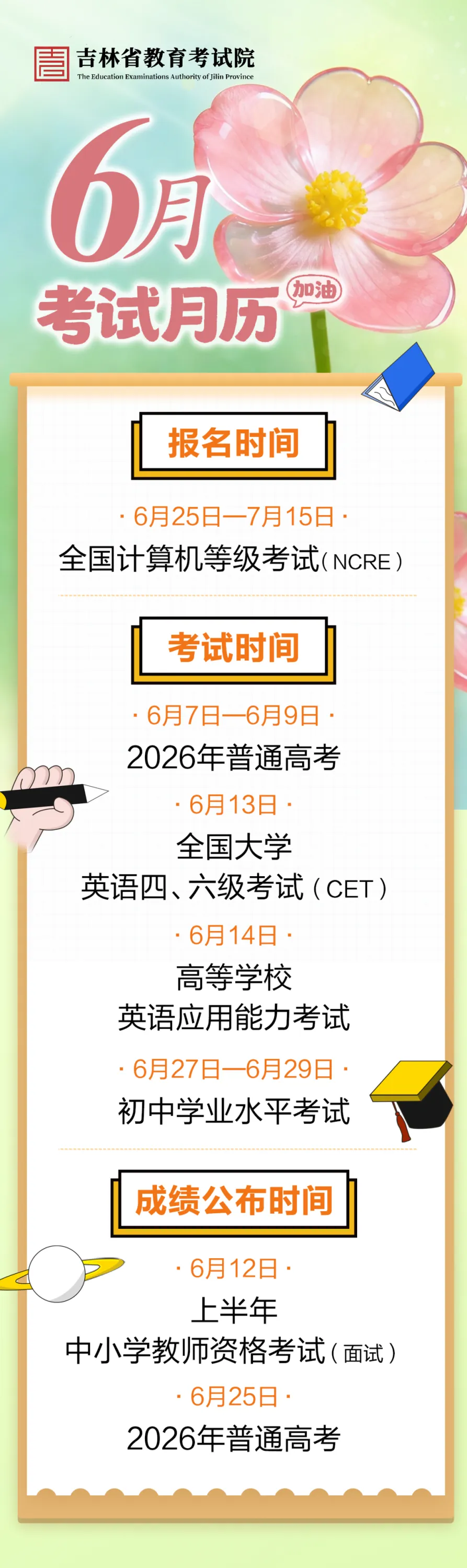 吉林市发布通告!加强高考、中考期间噪声污染管控|吉林省高考成绩公布时间确定-第1张图片-四季读书网 吉林市发布通告!加强高考、中考期间噪声污染管控|吉林省高考成绩公布时间确定-第1张图片-四季读书网