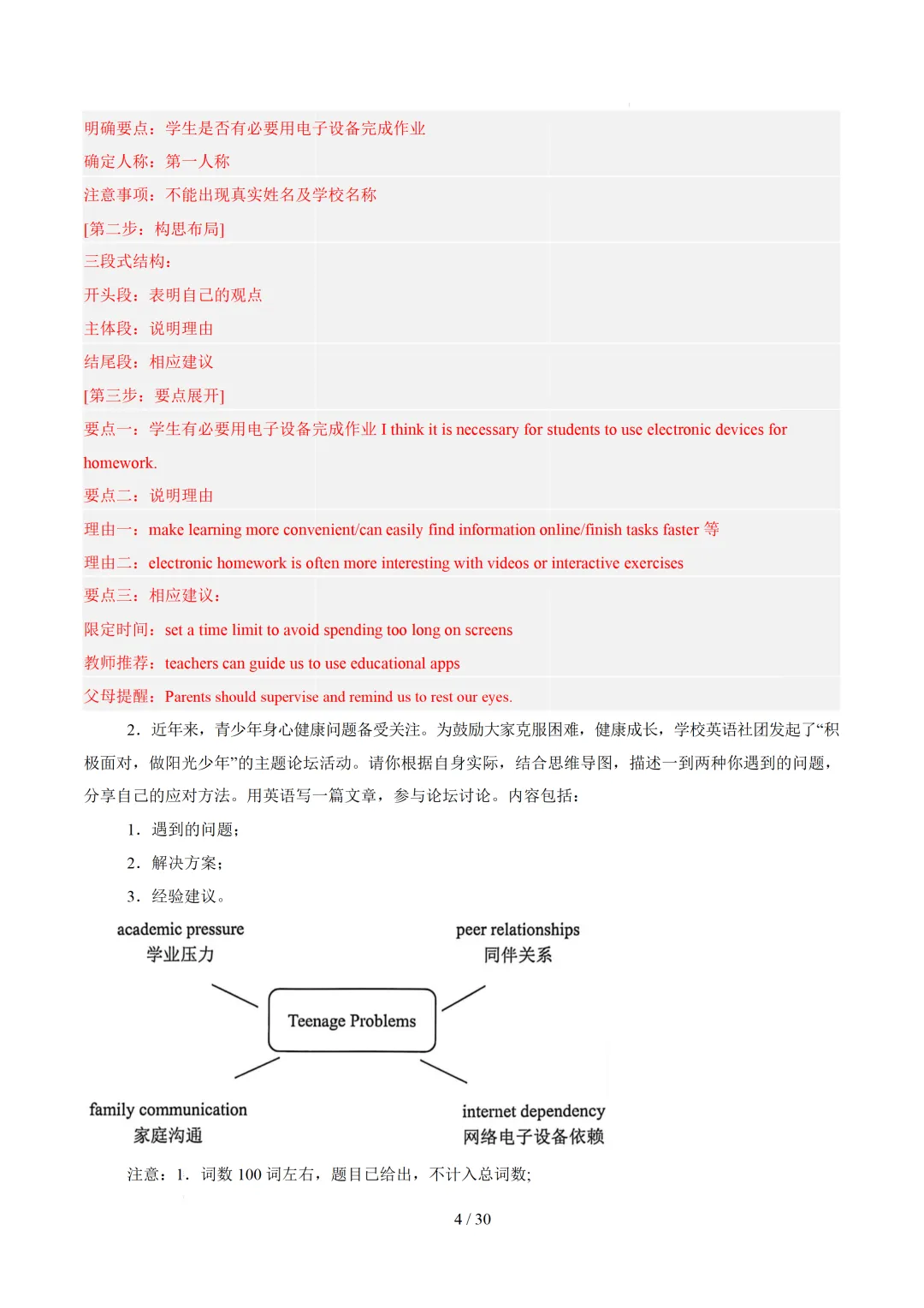 【中考作文押题◆山东济南】2026年中考英语书面表达考前押题-第19张图片-四季读书网