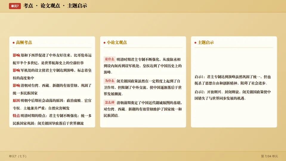 2026中考历史考前目录一遍过梳理-第16张图片-四季读书网