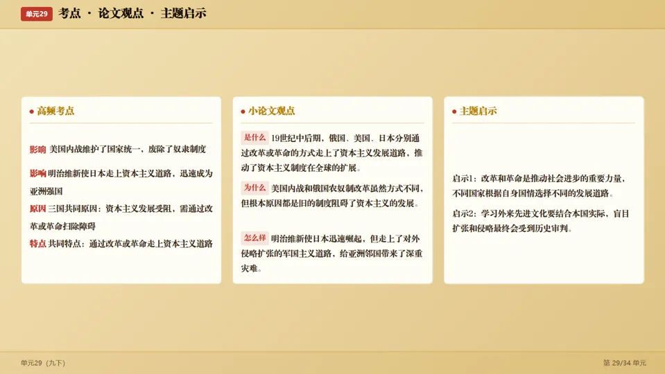 2026中考历史考前目录一遍过梳理-第60张图片-四季读书网