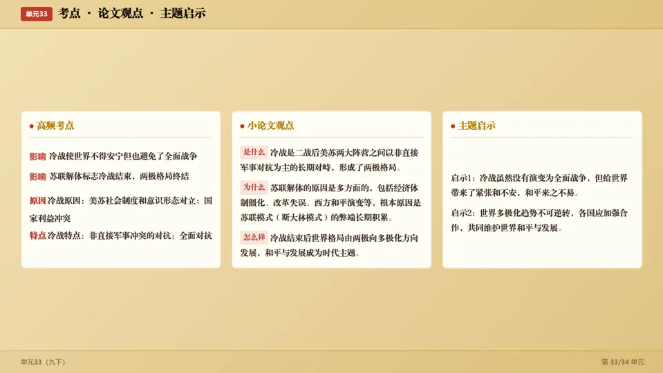 2026中考历史考前目录一遍过梳理-第68张图片-四季读书网