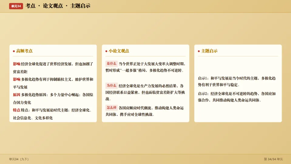 2026中考历史考前目录一遍过梳理-第70张图片-四季读书网