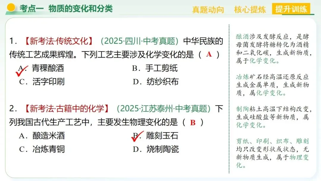 物质的化学变化中考复习-第21张图片-四季读书网