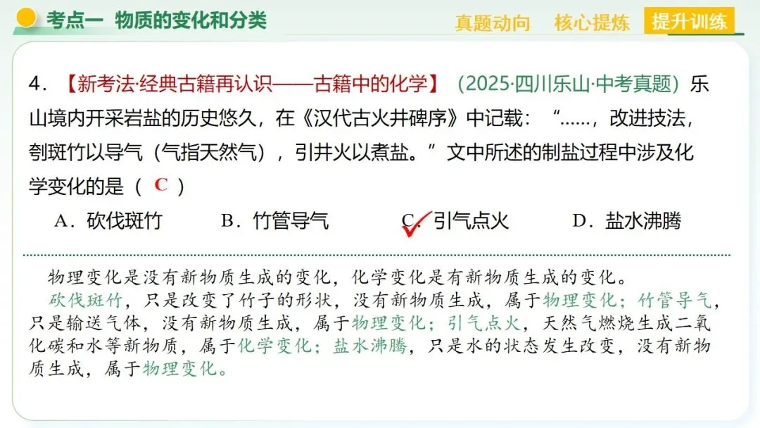 物质的化学变化中考复习-第23张图片-四季读书网