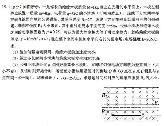 高三物理:辽宁协作校2026届高三5月模考物理试题+答案-第6张图片-四季读书网 高三物理:辽宁协作校2026届高三5月模考物理试题+答案-第6张图片-四季读书网