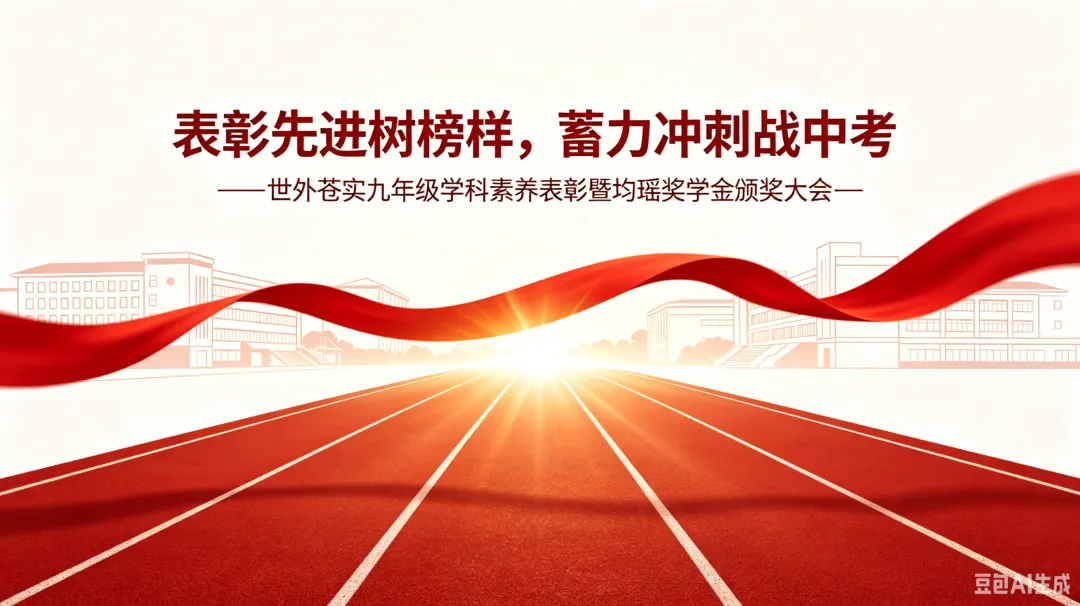 表彰先进树榜样 蓄力冲刺战中考——世外苍实九年级学科素养表彰暨均瑶奖学金颁奖大会-第1张图片-四季读书网