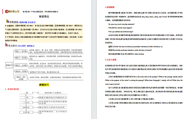 【助力26中考】英语考前20天终极冲刺攻略完整版讲义(附直接下载链接)原卷+解析~倒计时必冲~-第10张图片-四季读书网