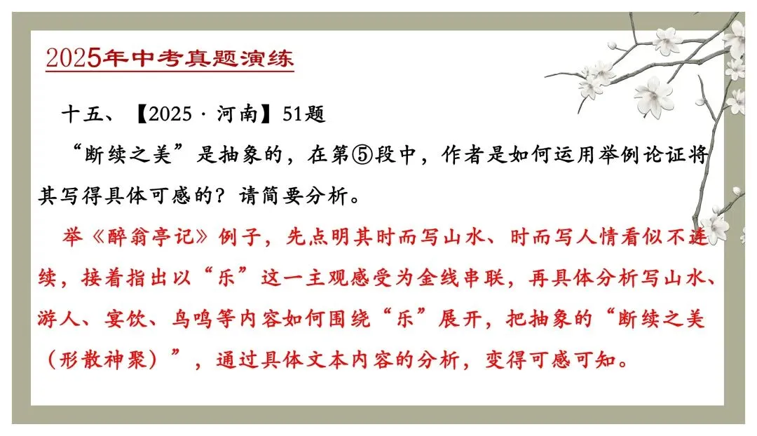 中考专项复习(九)|议论文专题复习三|论证方法|知识梳理+方法点拨+例题演练+真题强化-第42张图片-四季读书网